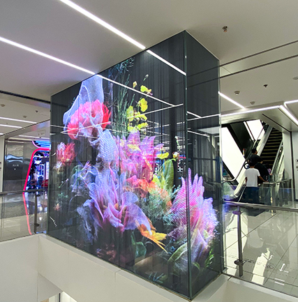 北京五道口購物廣場(chǎng)LED透明屏項(xiàng)目